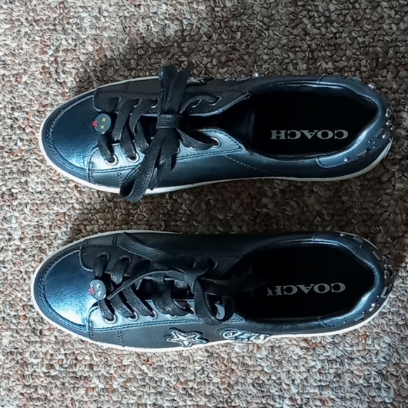 Shoes - Coach, womens size 7, nyc navy and black